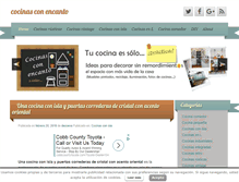 Tablet Screenshot of cocinasconencanto.com